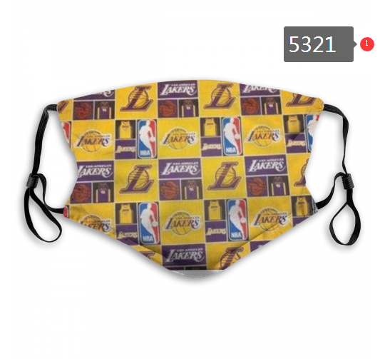 2020 NBA Los Angeles Lakers #1 Dust mask with filter->nba dust mask->Sports Accessory